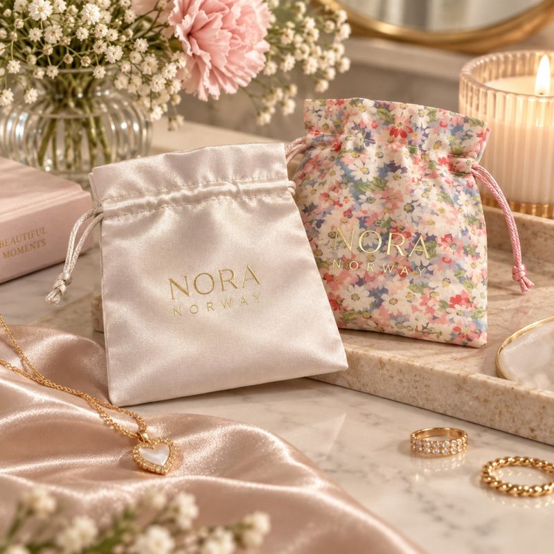 Marina Necklace – sølvfarget halskjede fra Nora Norway
