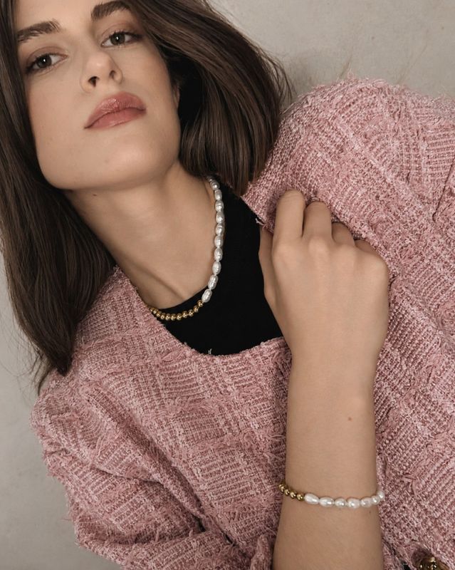 DANSK Joy Waterproof Short Necklace – Kort vanntett halskjede med ferskvannsperler