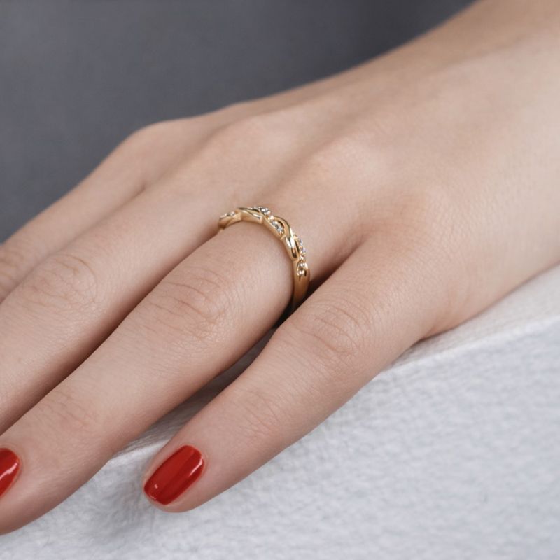 DANSK Joy Vanntett CZ Ring – Gullbelagt Eleganse fra Dansk Copenhagen