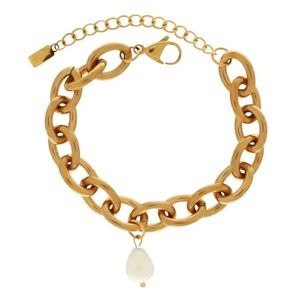 Hovedbilde DANSK Joy Waterproof Link Pearl Armb&aring;nd – ...