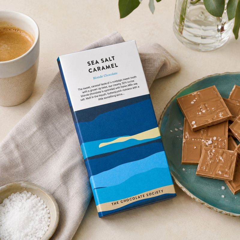 The Chocolate Society – Salted Caramel Blonde Chocolate