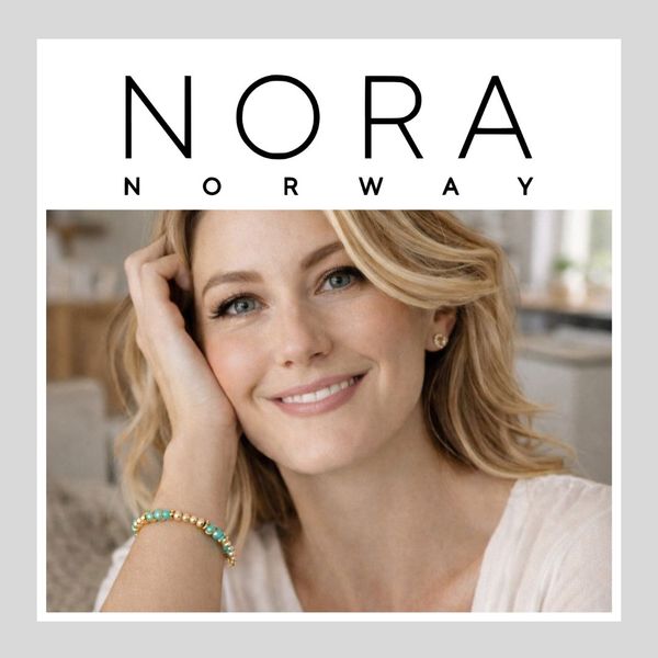 Nora Norway smykker tilbyr elegante, tidløse design inspirert av skandinavisk natur og enkelhet. Hvert smykke fra Nora Norway er laget med fokus på kvalitet og detaljer, og bruker materialer som sølv, gull og edelstener. Merket er kjent for sine unike armbånd, halskjeder og øredobber som passer til både hverdagsbruk og spesielle anledninger. Med sitt bærekraftige fokus, kombinerer Nora Norway skandinavisk stil med et bevisst valg for miljøvennlige smykker.